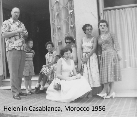 Helen in Casablanca Morocco 1956